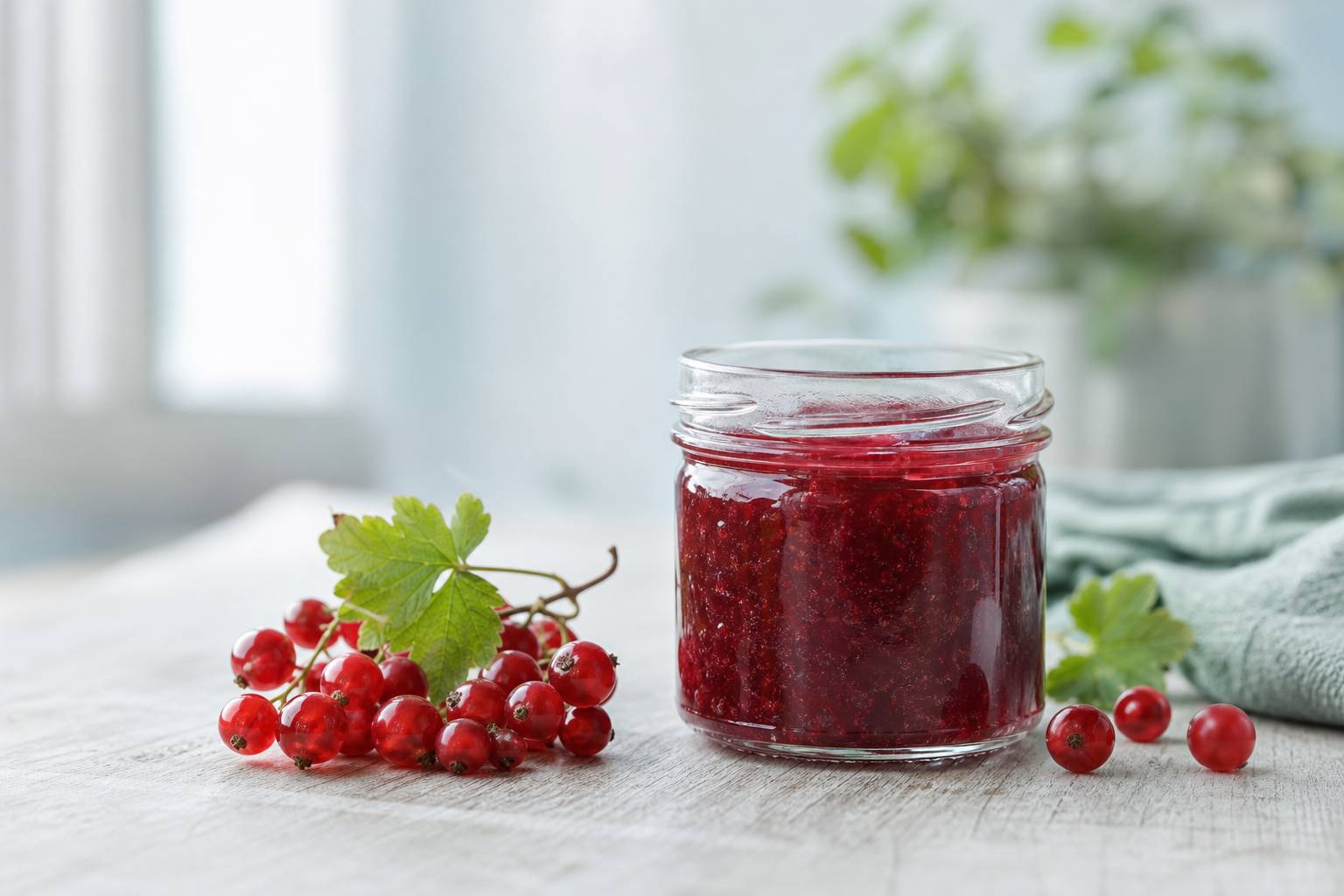 Délicieuse gelée artisanale aux groseilles fraîches