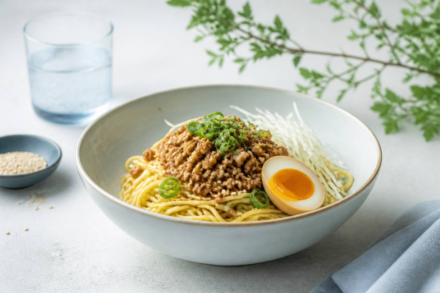Ramen Shirunashi Tantan-men : Délice de porc haché sans bouillon