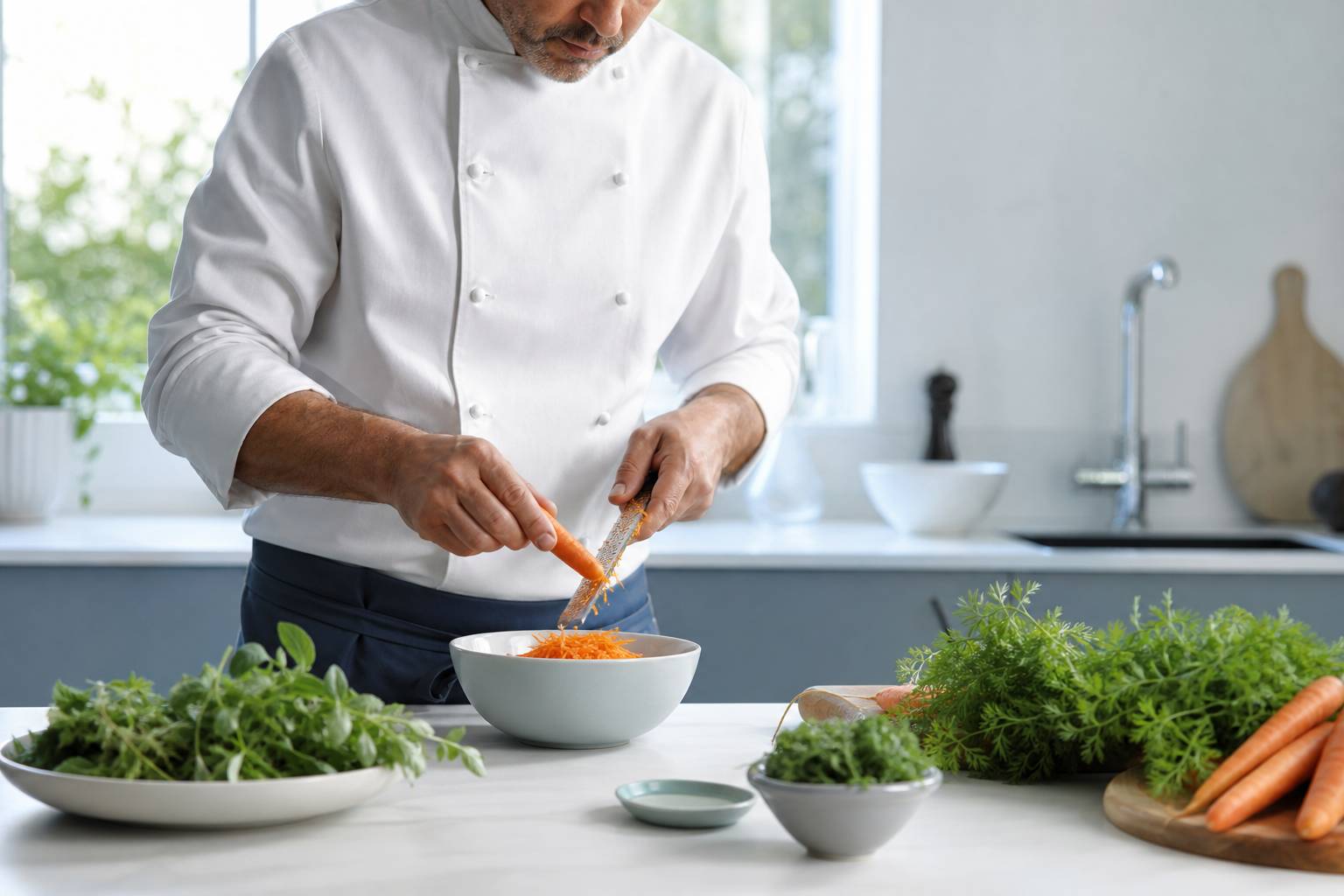 Illustration - Le secret du chef Jean-Francois Piege pour magnifier les carottes rapees