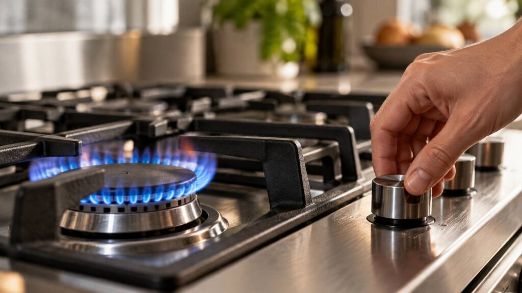 Illustration de détail sur le sujet : Comment choisir la plaque à gaz idéale pour 2025 ?